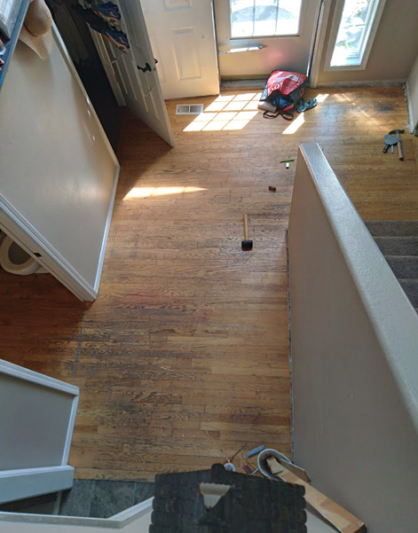 Wood Floors: Before